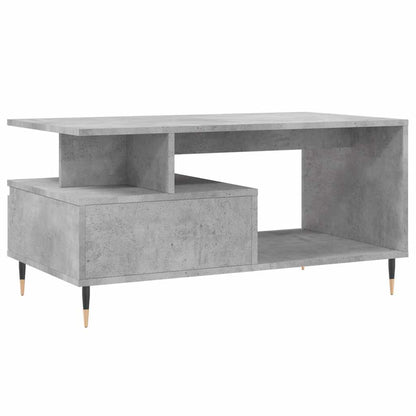 Coffee Table Concrete Grey 90x49x45 cm Engineered Wood