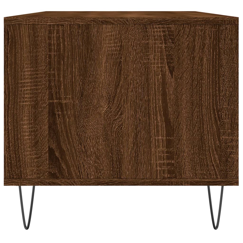 Coffee Table Brown Oak 90x49x45 cm Engineered Wood