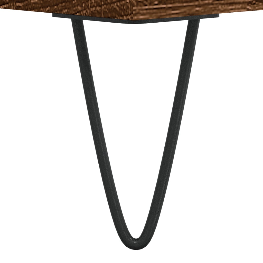 Coffee Table Brown Oak 90x49x45 cm Engineered Wood