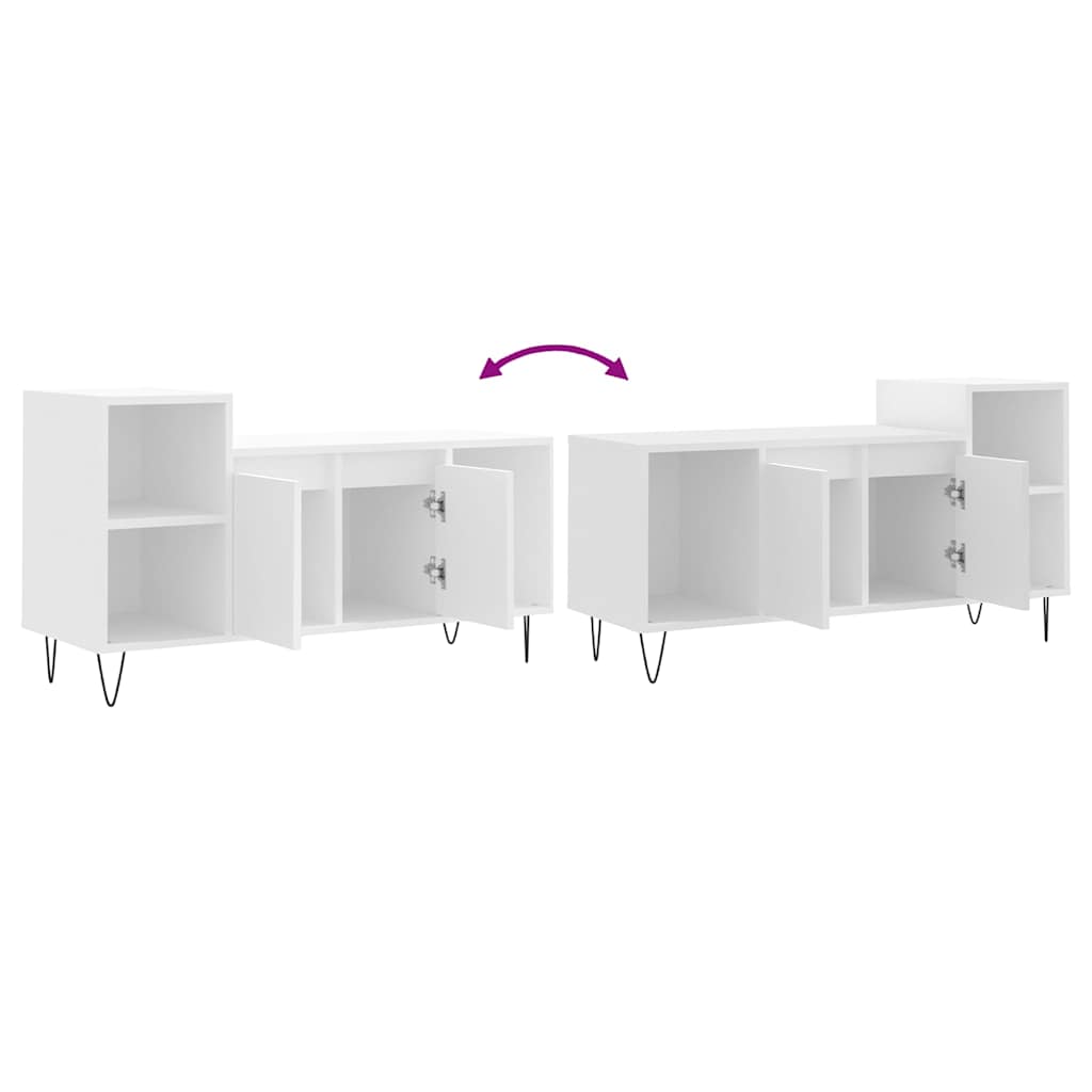 TV Cabinet White 100x35x55 cm Engineered Wood