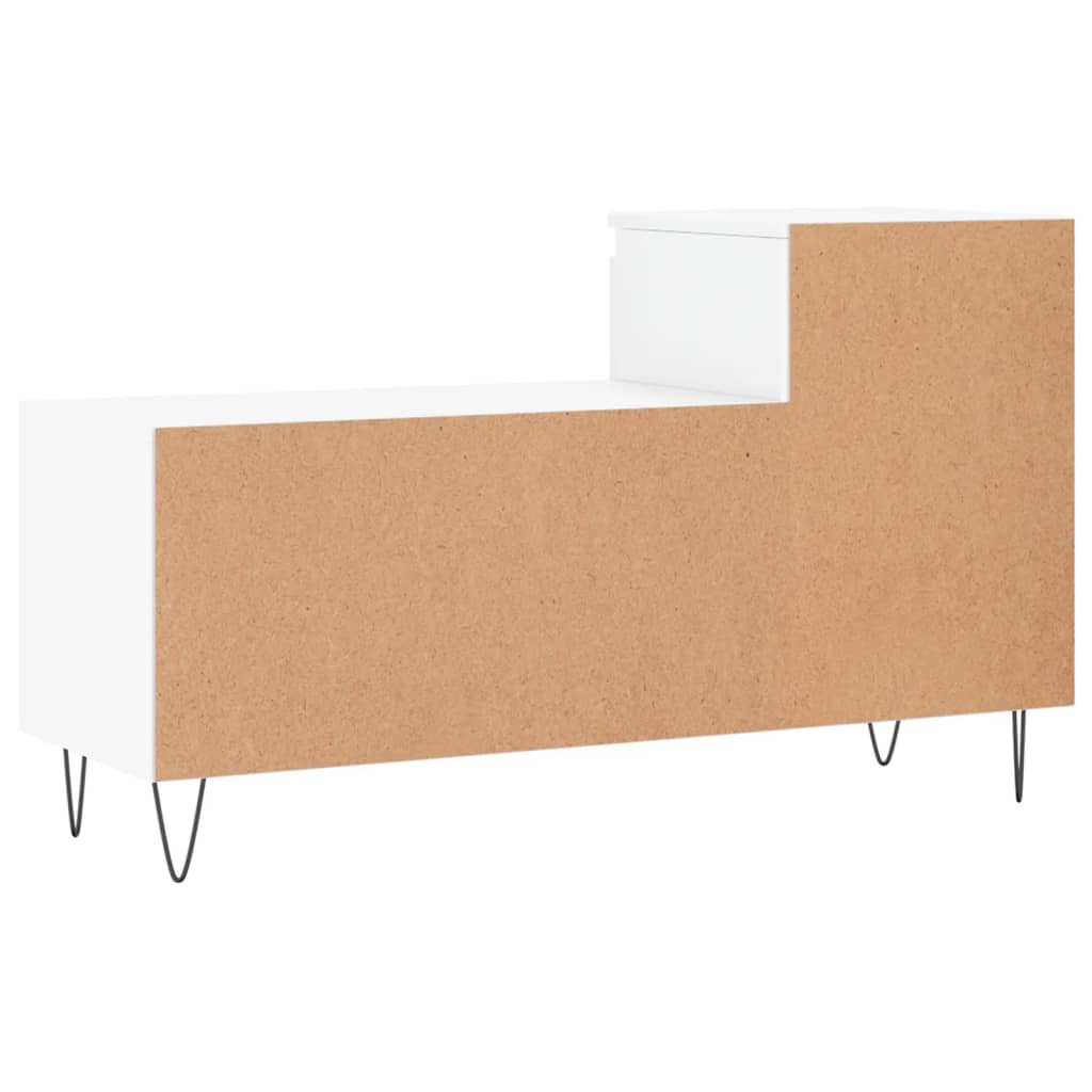 Shoe Cabinet High Gloss White 102x36x60 cm Engineered Wood