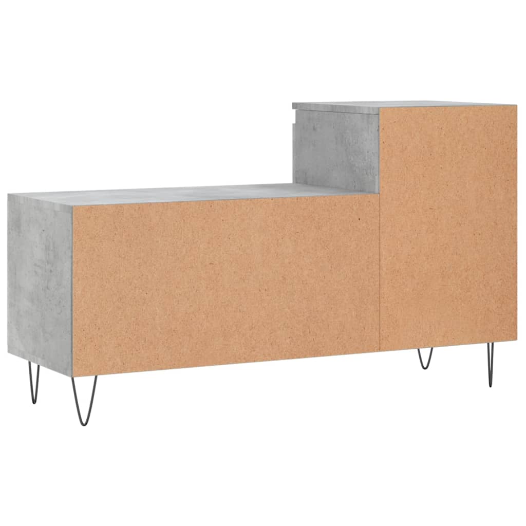Shoe Cabinet Concrete Grey 102x36x60 cm Engineered Wood