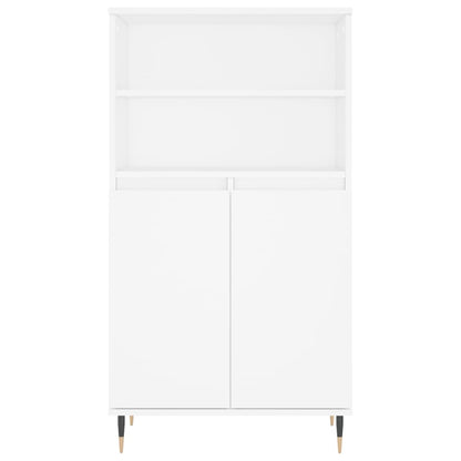 Highboard White 60x36x110 cm Engineered Wood