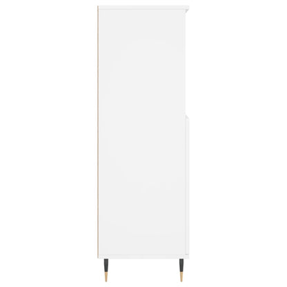Highboard White 60x36x110 cm Engineered Wood
