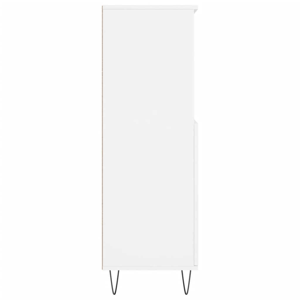 Highboard White 60x36x110 cm Engineered Wood