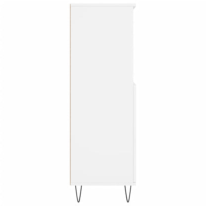 Highboard White 60x36x110 cm Engineered Wood