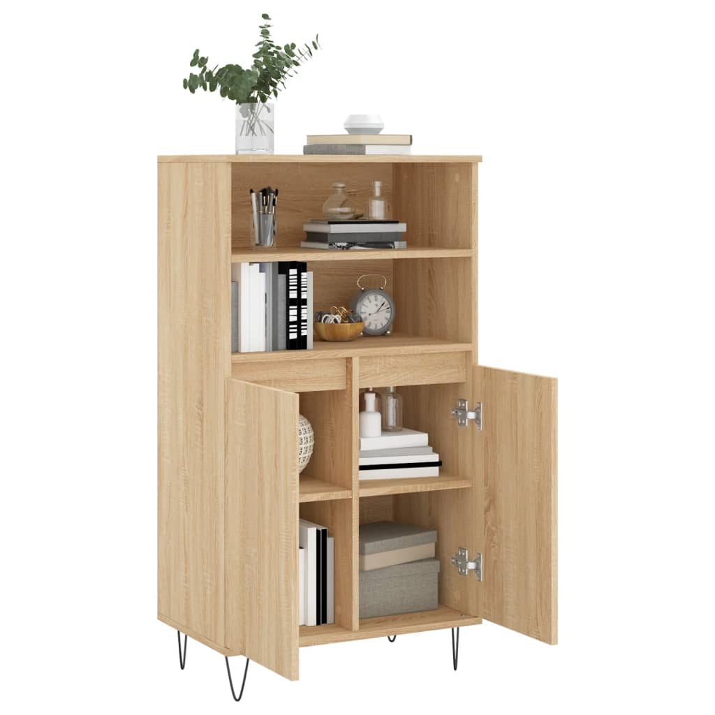 Highboard Sonoma Oak 60x36x110 cm Engineered Wood