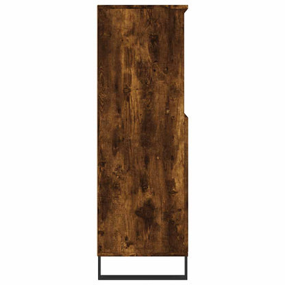 Highboard Smoked Oak 60x36x110 cm Engineered Wood