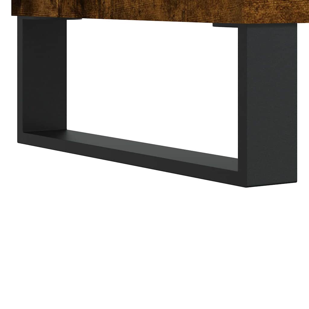 Highboard Smoked Oak 60x36x110 cm Engineered Wood