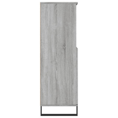 Highboard Grey Sonoma 60x36x110 cm Engineered Wood