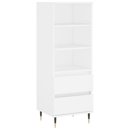 Highboard White 40x36x110 cm Engineered Wood