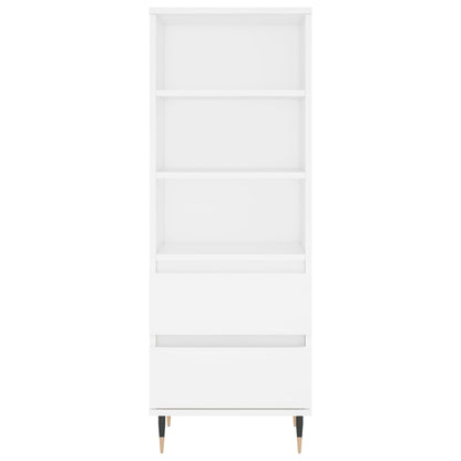 Highboard White 40x36x110 cm Engineered Wood