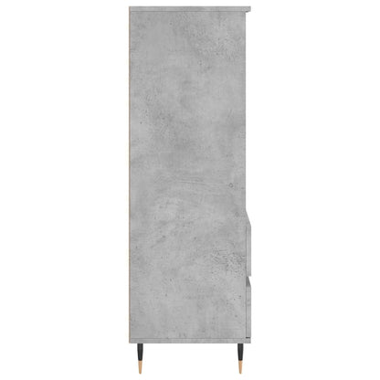 Highboard Concrete Grey 40x36x110 cm Engineered Wood