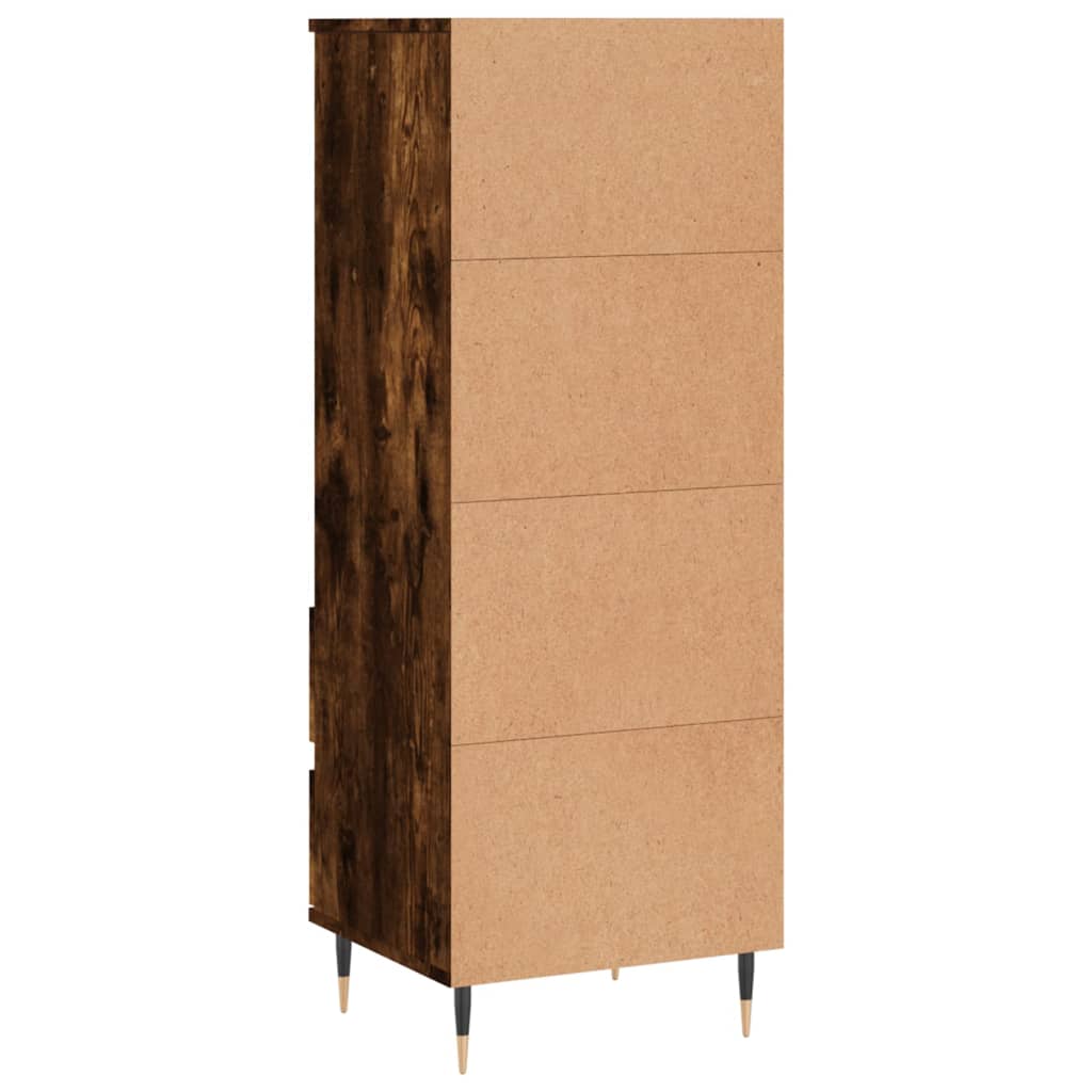 Highboard Smoked Oak 40x36x110 cm Engineered Wood