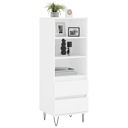 Highboard White 40x36x110 cm Engineered Wood