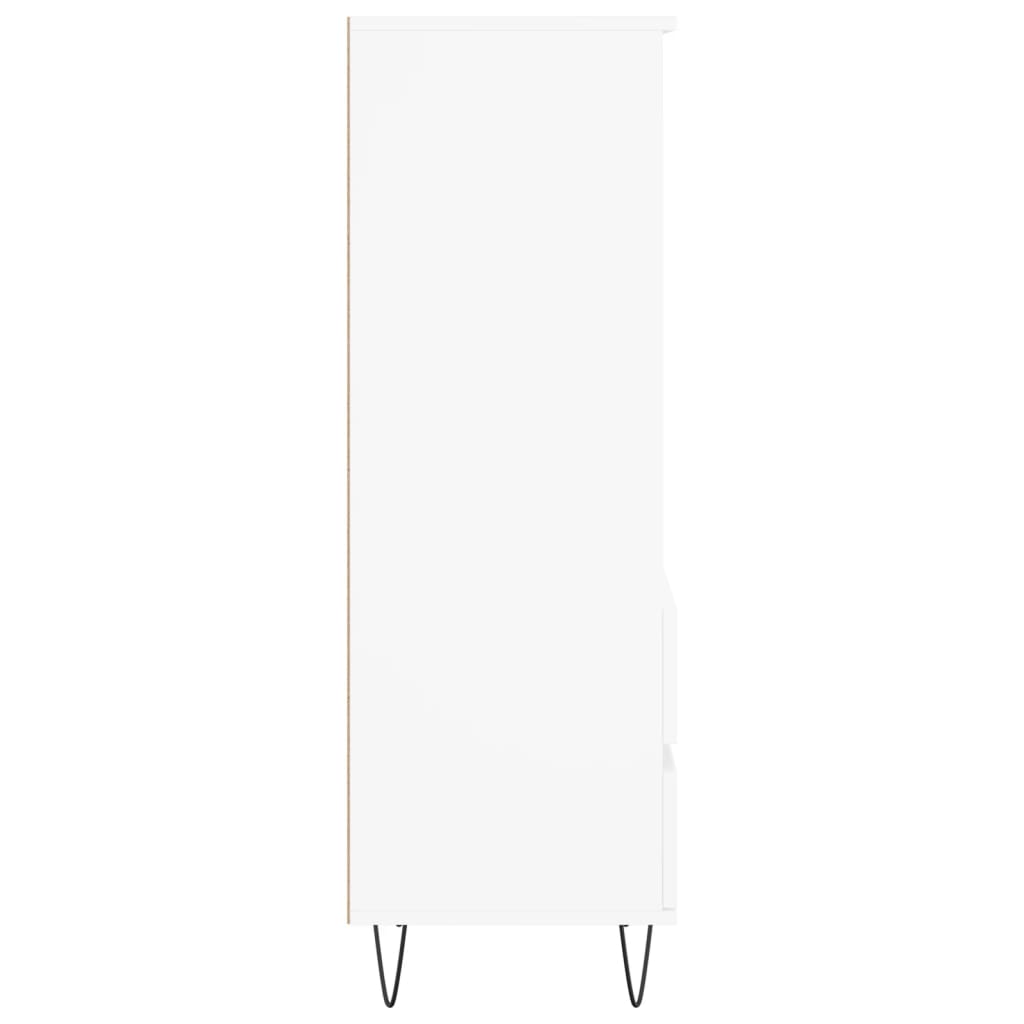 Highboard White 40x36x110 cm Engineered Wood
