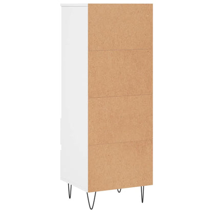 Highboard White 40x36x110 cm Engineered Wood