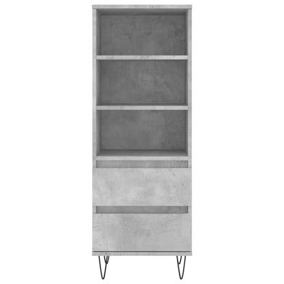 Highboard Concrete Grey 40x36x110 cm Engineered Wood