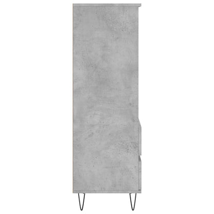 Highboard Concrete Grey 40x36x110 cm Engineered Wood