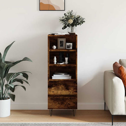 Highboard Smoked Oak 40x36x110 cm Engineered Wood