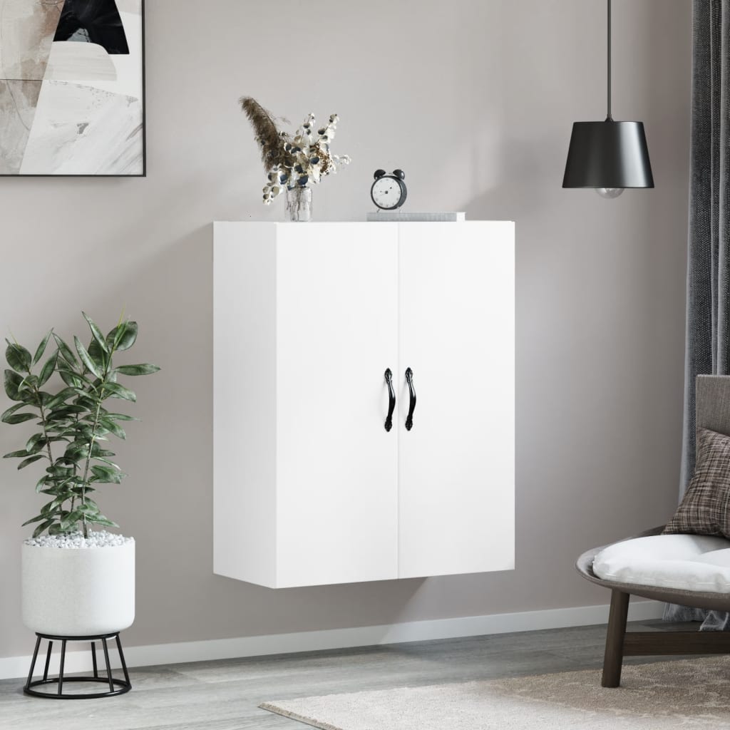 Wall Mounted Cabinet White 69,5x34x90 cm Engineered Wood