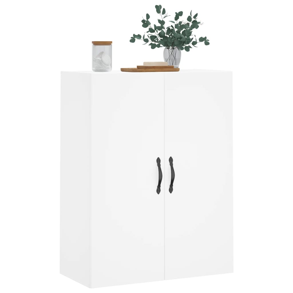 Wall Mounted Cabinet White 69,5x34x90 cm Engineered Wood