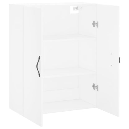 Wall Mounted Cabinet White 69,5x34x90 cm Engineered Wood