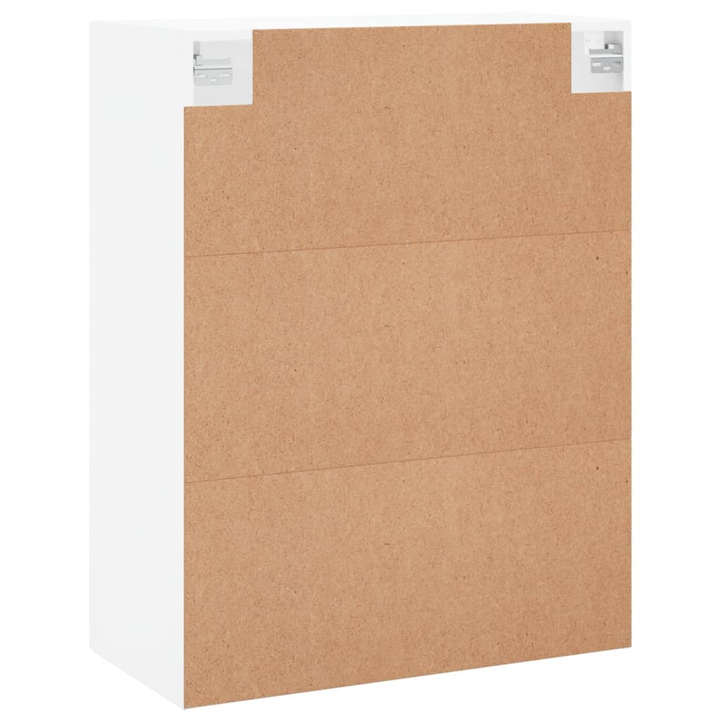 Wall Mounted Cabinet White 69,5x34x90 cm Engineered Wood