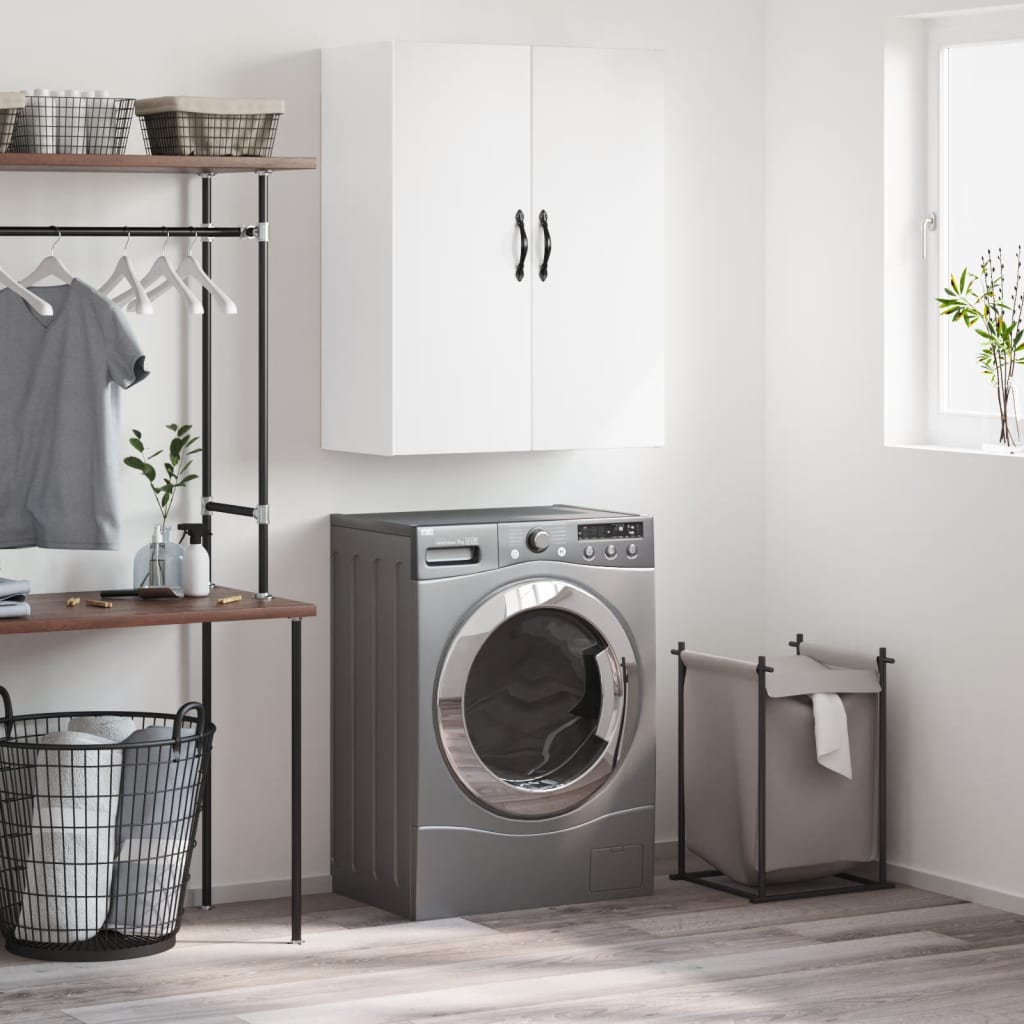 Wall Mounted Cabinet White 69,5x34x90 cm Engineered Wood