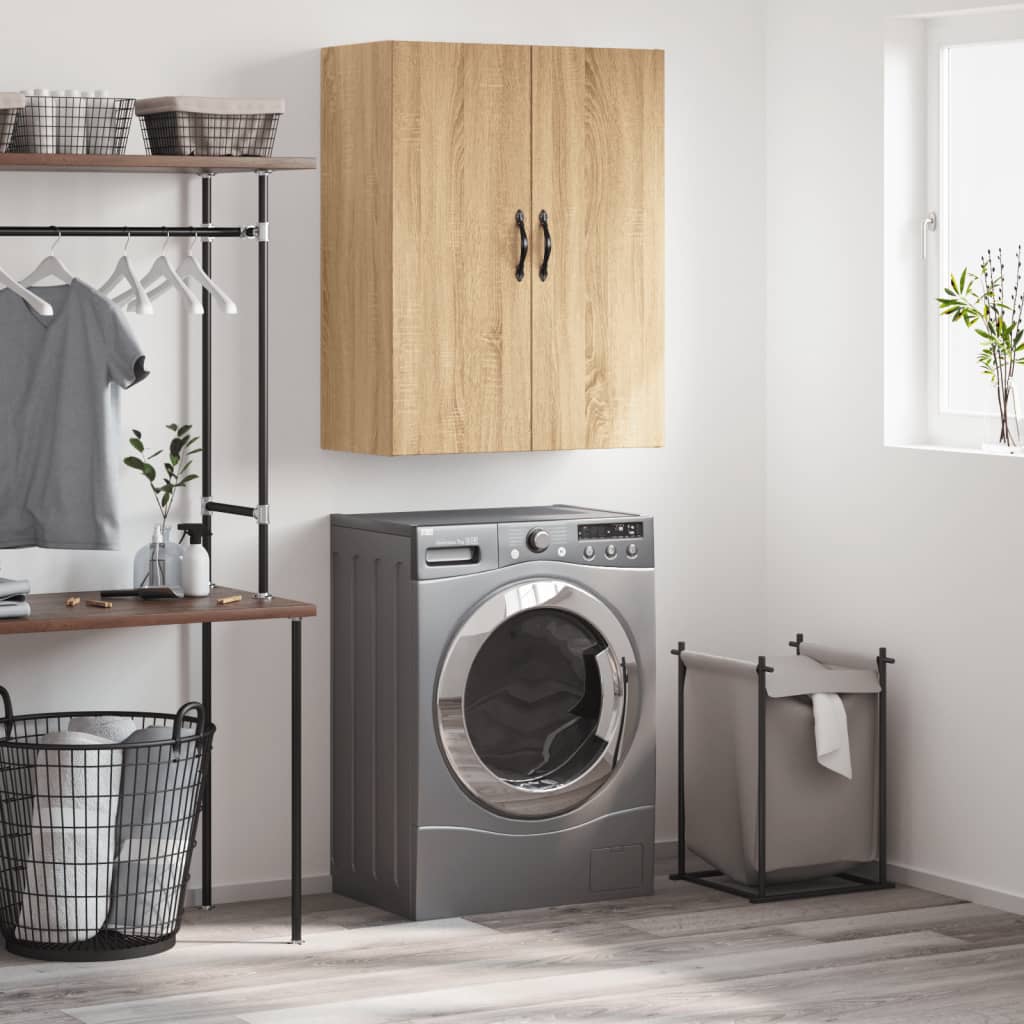 Wall Mounted Cabinet Sonoma Oak 69,5x34x90 cm Engineered Wood