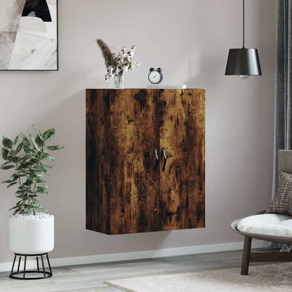 Wall Mounted Cabinet Smoked Oak 69,5x34x90 cm Engineered Wood
