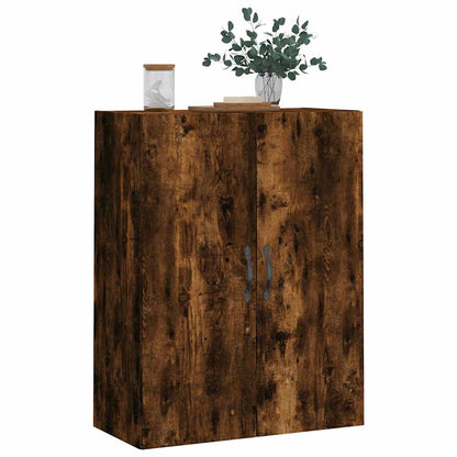 Wall Mounted Cabinet Smoked Oak 69,5x34x90 cm Engineered Wood