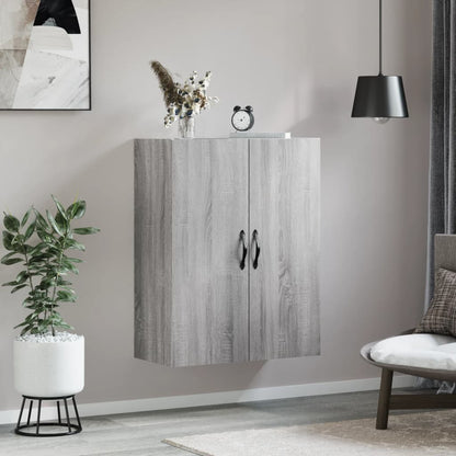 Wall Mounted Cabinet Grey Sonoma 69,5x34x90 cm Engineered Wood