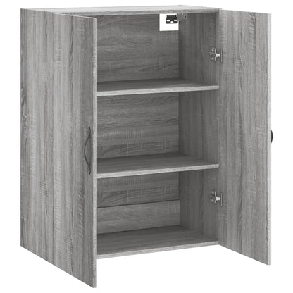 Wall Mounted Cabinet Grey Sonoma 69,5x34x90 cm Engineered Wood