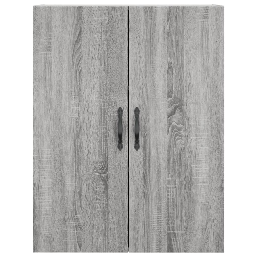 Wall Mounted Cabinet Grey Sonoma 69,5x34x90 cm Engineered Wood
