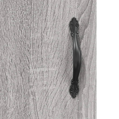 Wall Mounted Cabinet Grey Sonoma 69,5x34x90 cm Engineered Wood