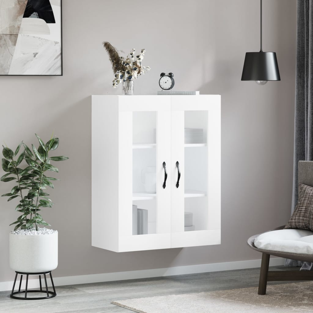 Wall Mounted Cabinet White 69,5x34x90 cm Engineered Wood