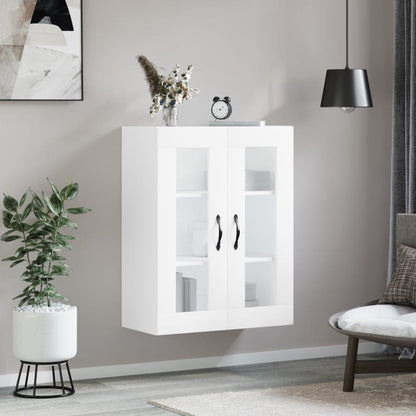 Wall Mounted Cabinet White 69,5x34x90 cm Engineered Wood