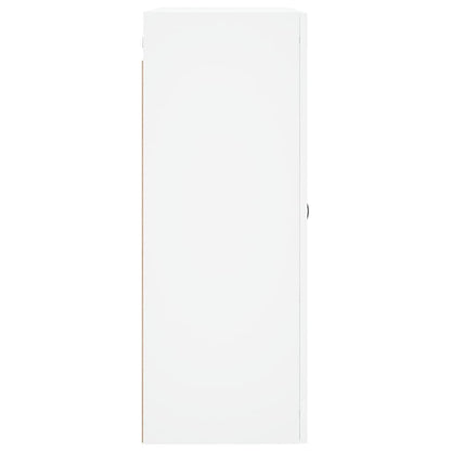 Wall Mounted Cabinet White 69.5x34x90 cm Engineered Wood