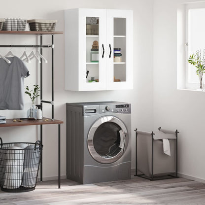 Wall Mounted Cabinet White 69,5x34x90 cm Engineered Wood