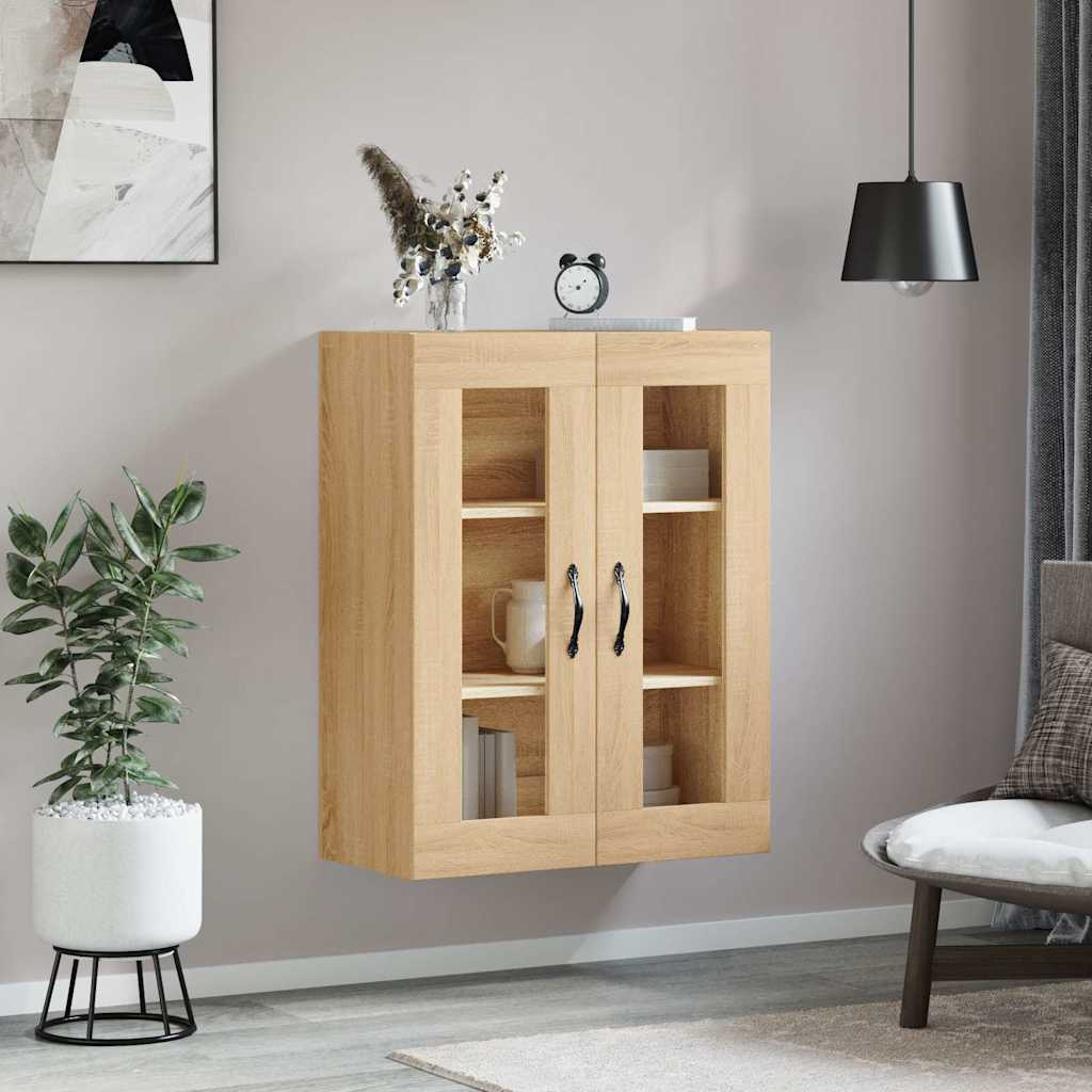 Wall Mounted Cabinet Sonoma Oak 69,5x34x90 cm Engineered Wood