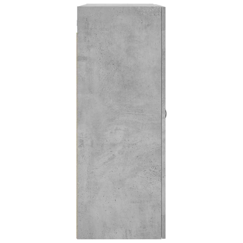 Wall Mounted Cabinet Concrete Grey 69.5x34x90 cm Engineered Wood