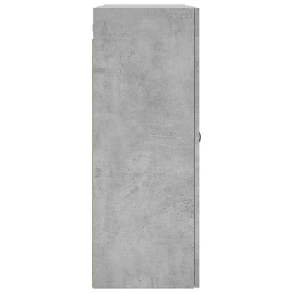 Wall Mounted Cabinet Concrete Grey 69.5x34x90 cm Engineered Wood