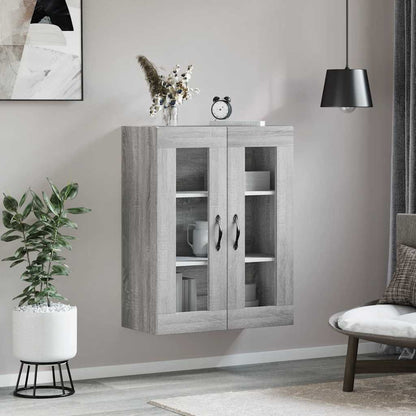 Wall Mounted Cabinet Grey Sonoma 69,5x34x90 cm Engineered Wood