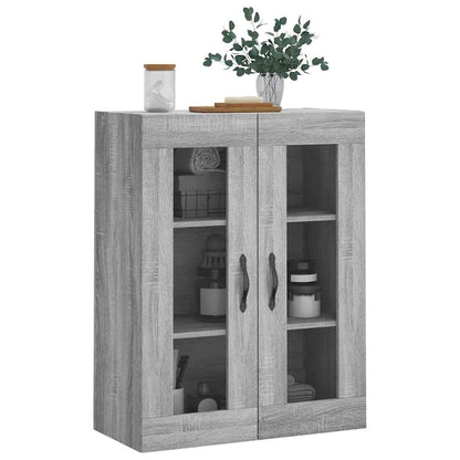 Wall Mounted Cabinet Grey Sonoma 69,5x34x90 cm Engineered Wood