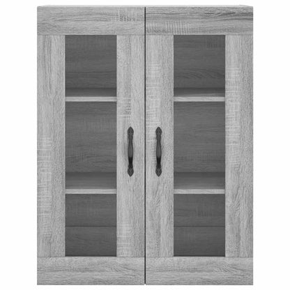 Wall Mounted Cabinet Grey Sonoma 69,5x34x90 cm Engineered Wood