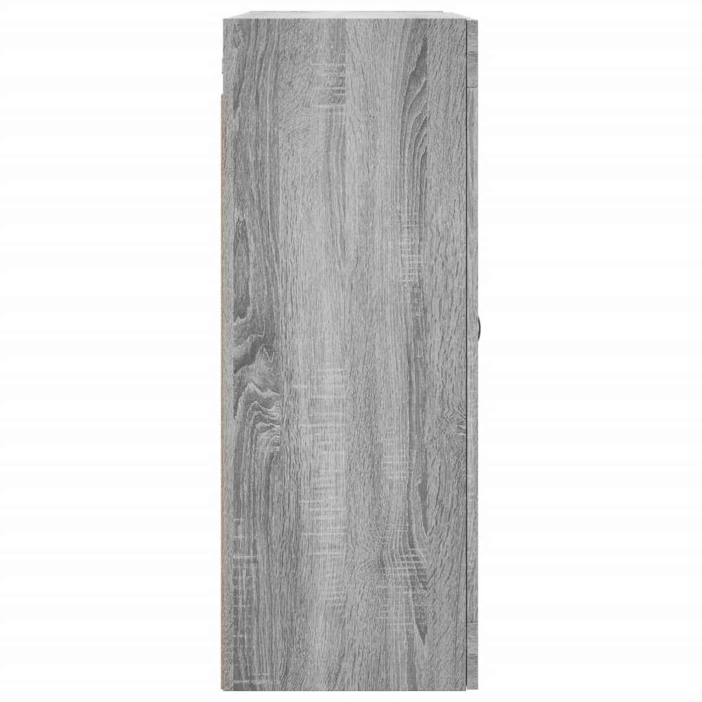Wall Mounted Cabinet Grey Sonoma 69,5x34x90 cm Engineered Wood