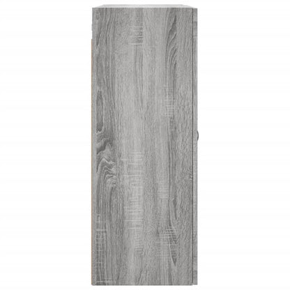 Wall Mounted Cabinet Grey Sonoma 69,5x34x90 cm Engineered Wood