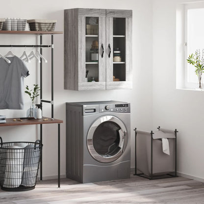 Wall Mounted Cabinet Grey Sonoma 69,5x34x90 cm Engineered Wood
