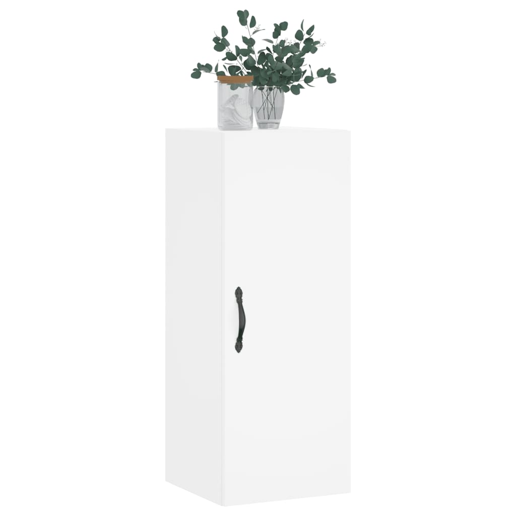 Wall Mounted Cabinet White 34,5x34x90 cm Engineered Wood